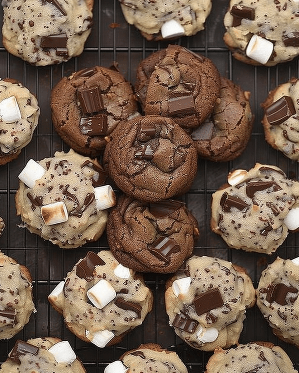 S’mores Stuffed Cookies
