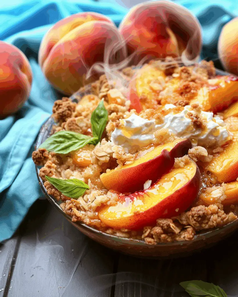 The Peach Crumble That Turns Every Bite Into A Memory