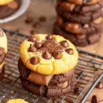 Thick And Fudgy Brookie Cookies