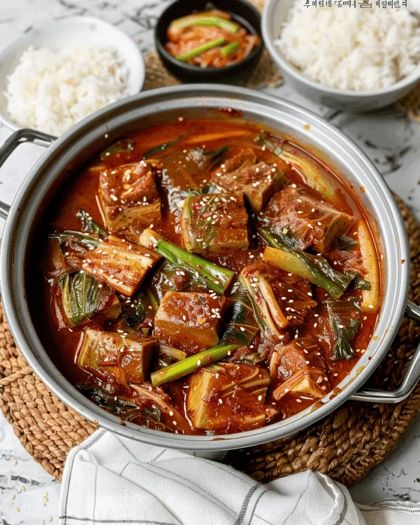 Tuna Kimchi Jjigae (Tuna Kimchi Stew)