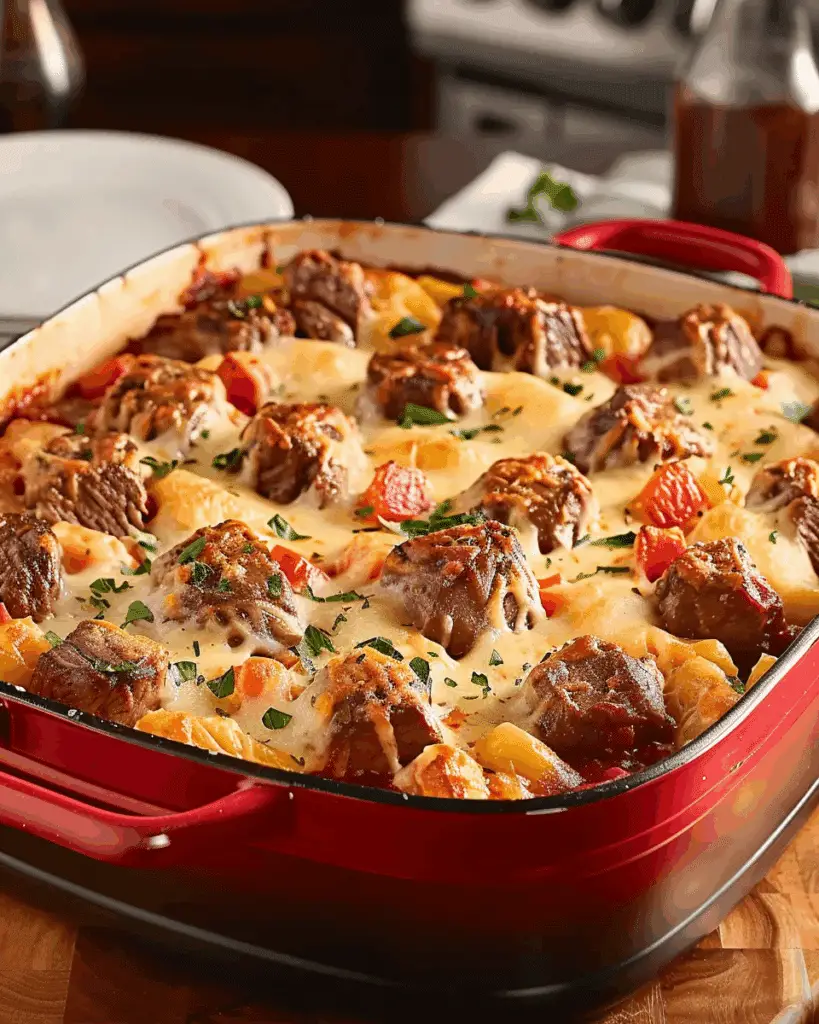 Tuscan Beef Casserole Delight