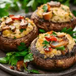 Vegetarian Stuffed Mushrooms