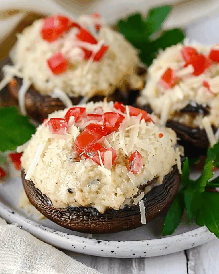 Vegetarian Stuffed Mushrooms