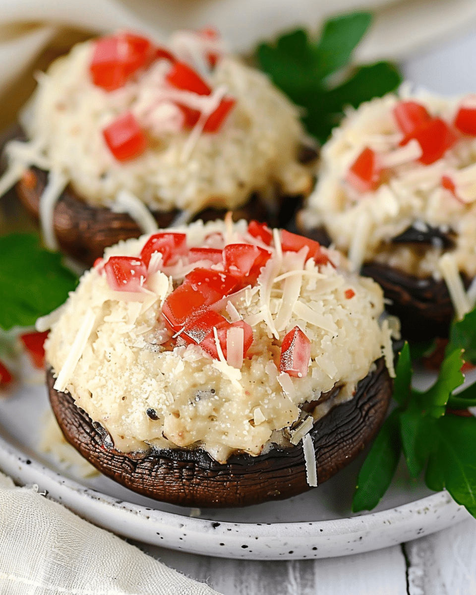 Vegetarian Stuffed Mushrooms