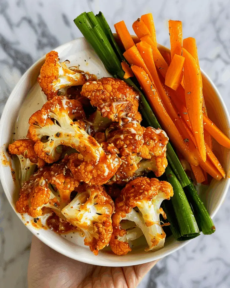 Easy Air Fryer Buffalo Cauliflower