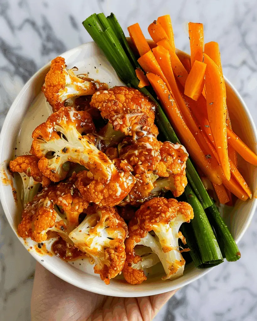 Easy Air Fryer Buffalo Cauliflower