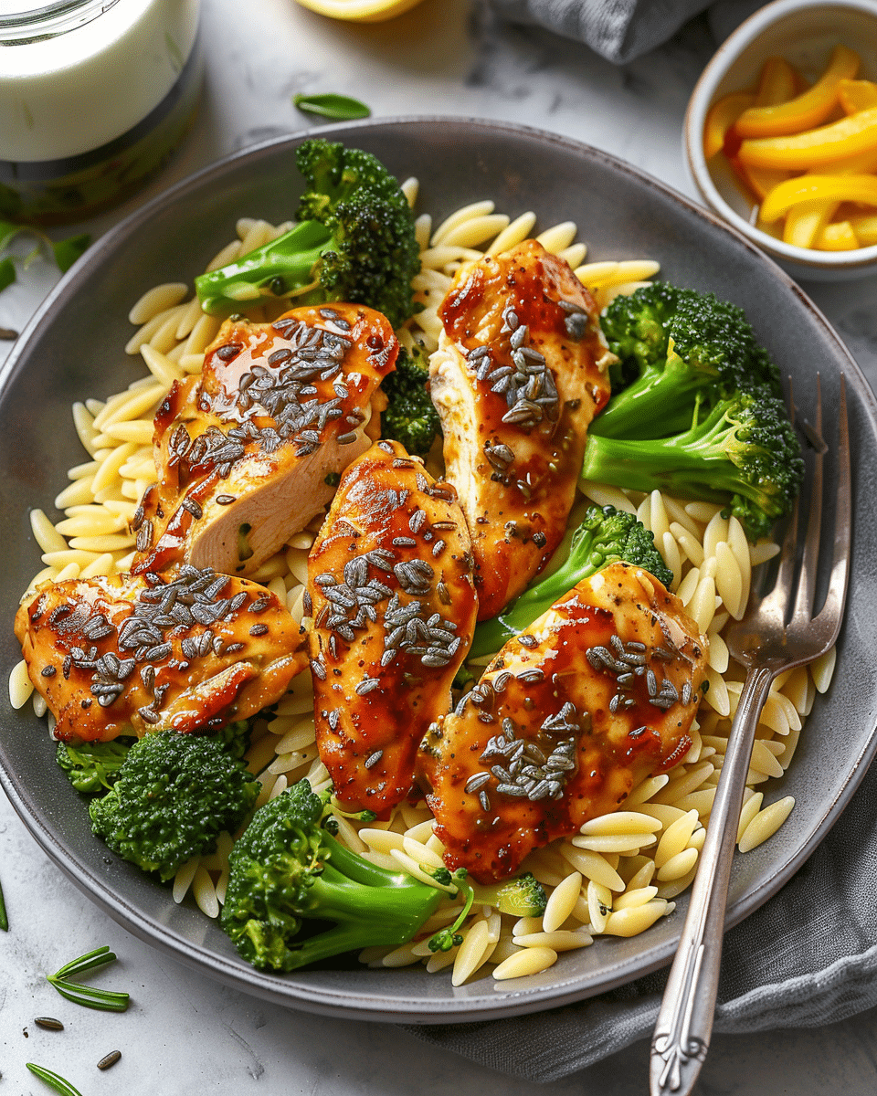 Easy Chicken and Broccoli Orzo
