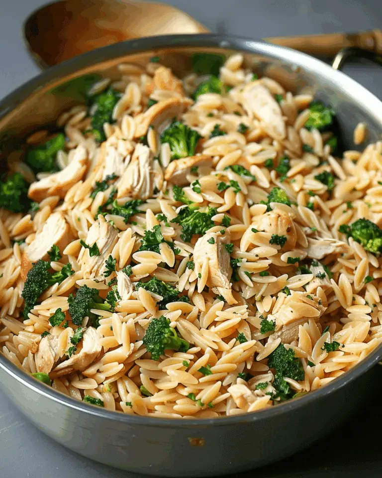 Easy Chicken and Broccoli Orzo