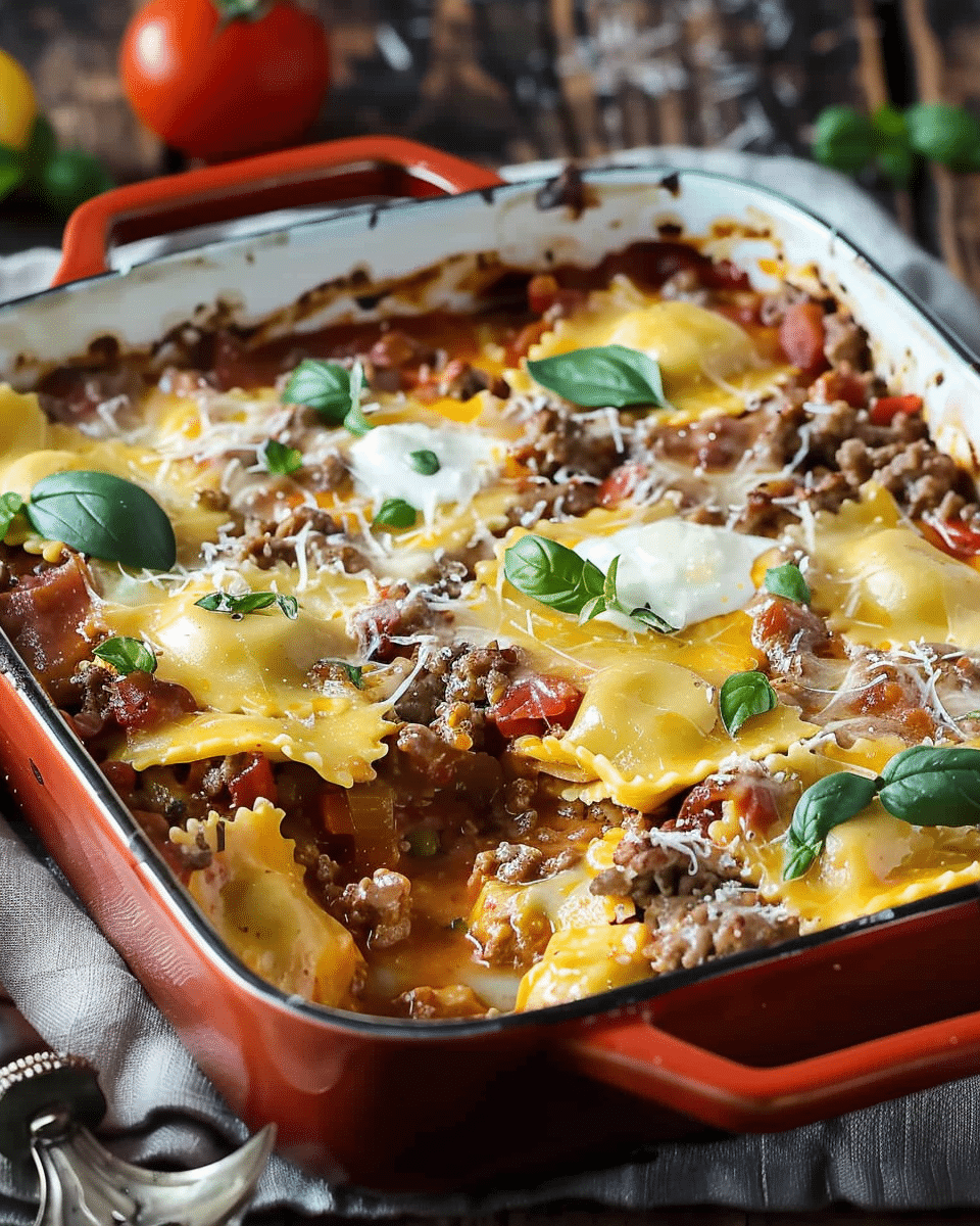 Million Dollar Ravioli Casserole
