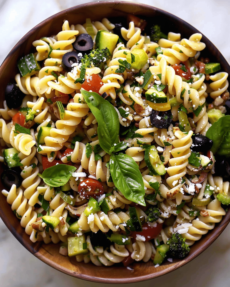 Tuscan-Inspired Harvest Pasta Salad Bowl