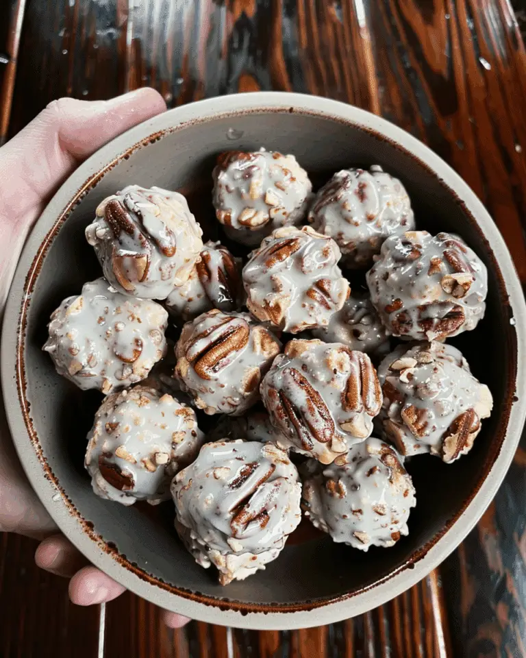 Yogurt Bites With Pecans And Maple Syrup