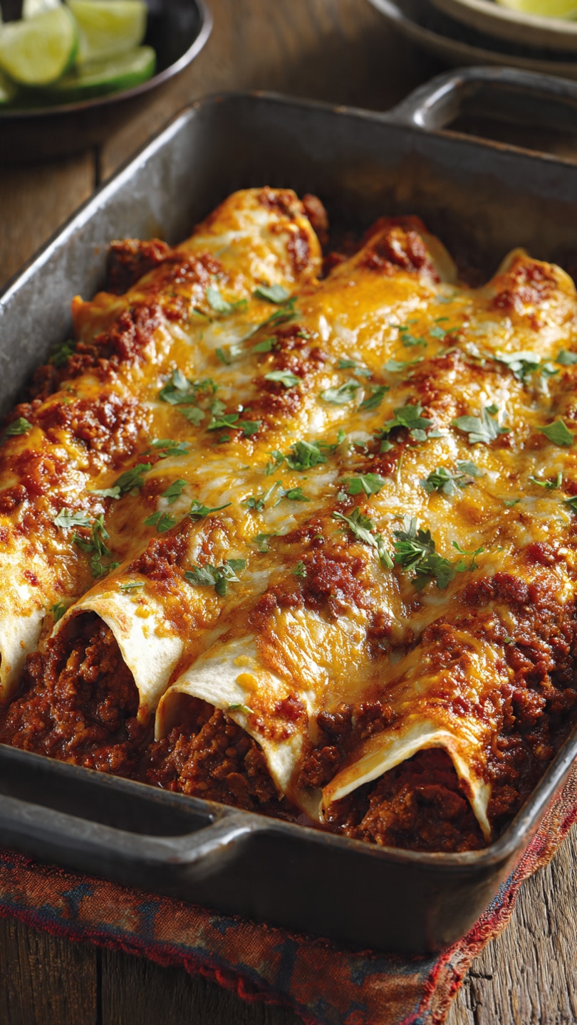 5-Ingredient Beef Enchiladas