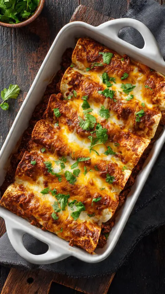 5-Ingredient Beef Enchiladas