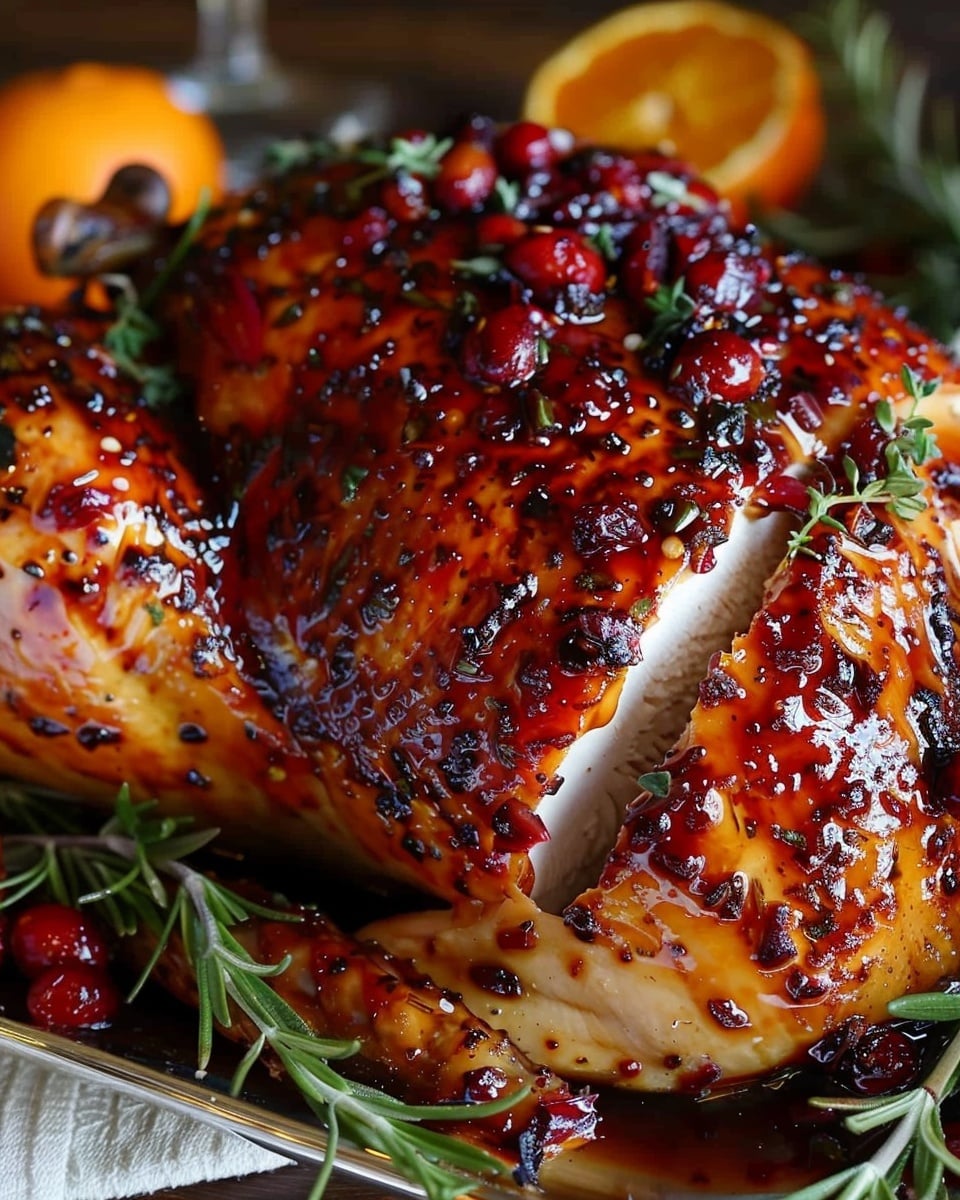 Amazing Cranberry Orange Glazed Turkey Breast