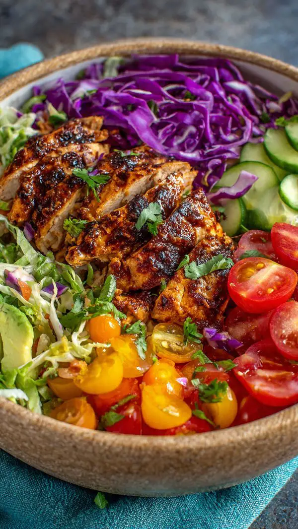 Smoky Roasted Chicken Taco Bowls