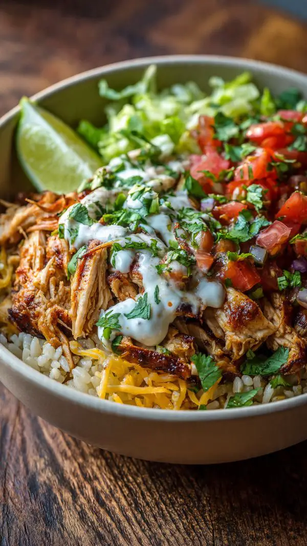 Smoky Roasted Chicken Taco Bowls