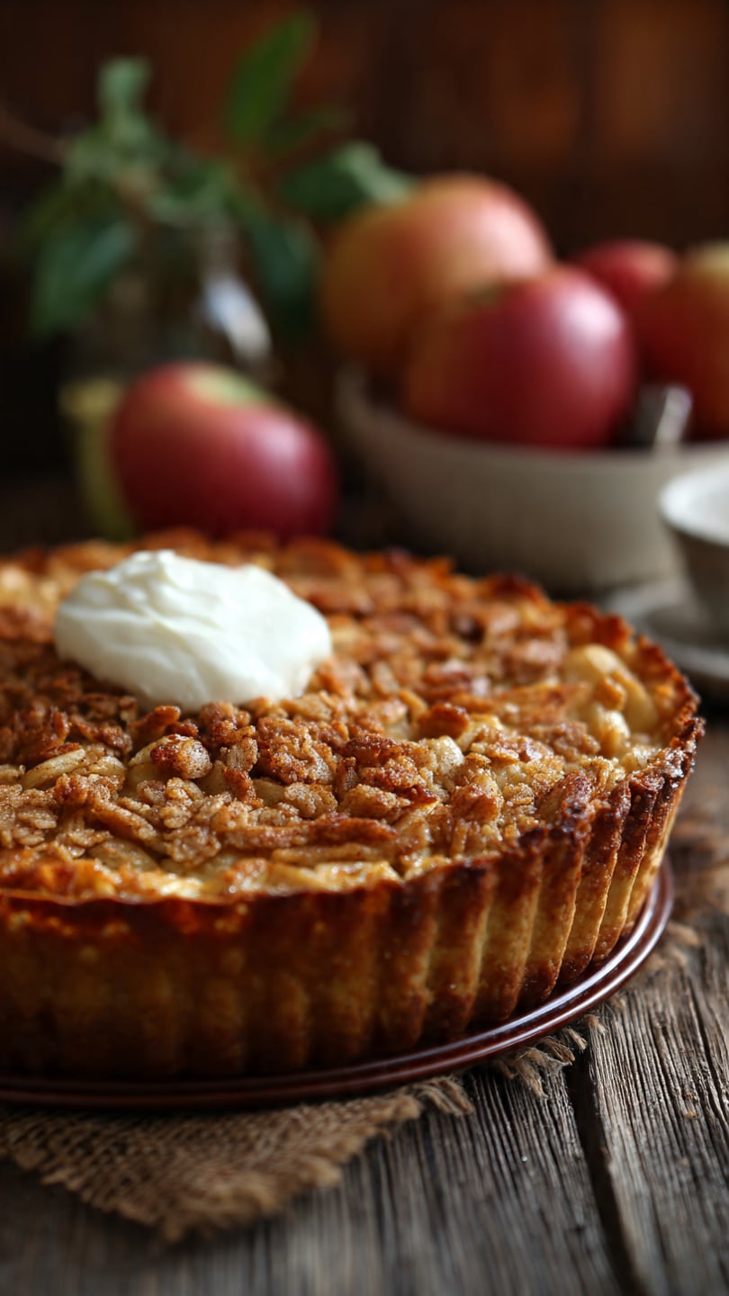 Apple Crisp Cheesecake