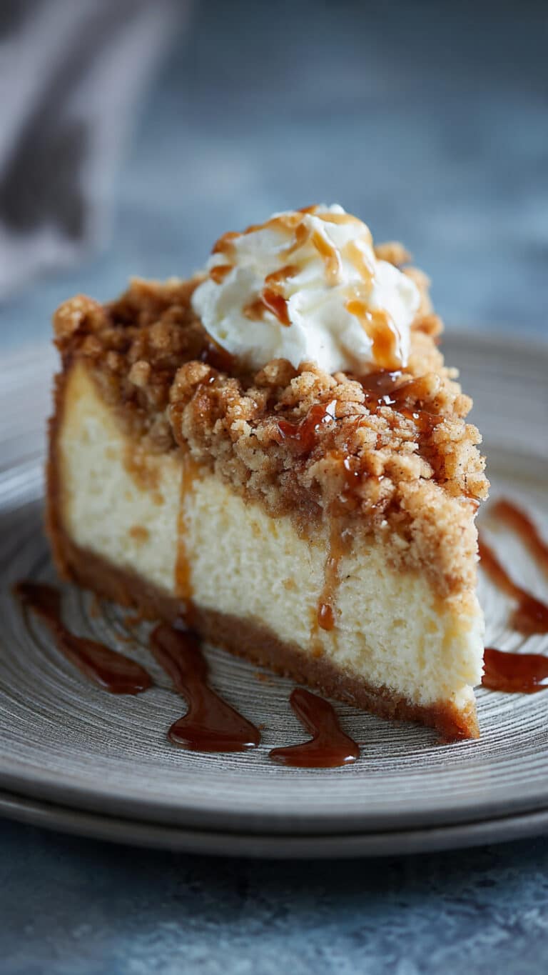 Apple Crisp Cheesecake