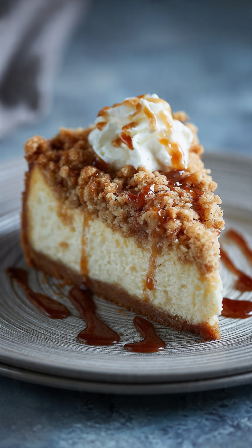 Apple Crisp Cheesecake