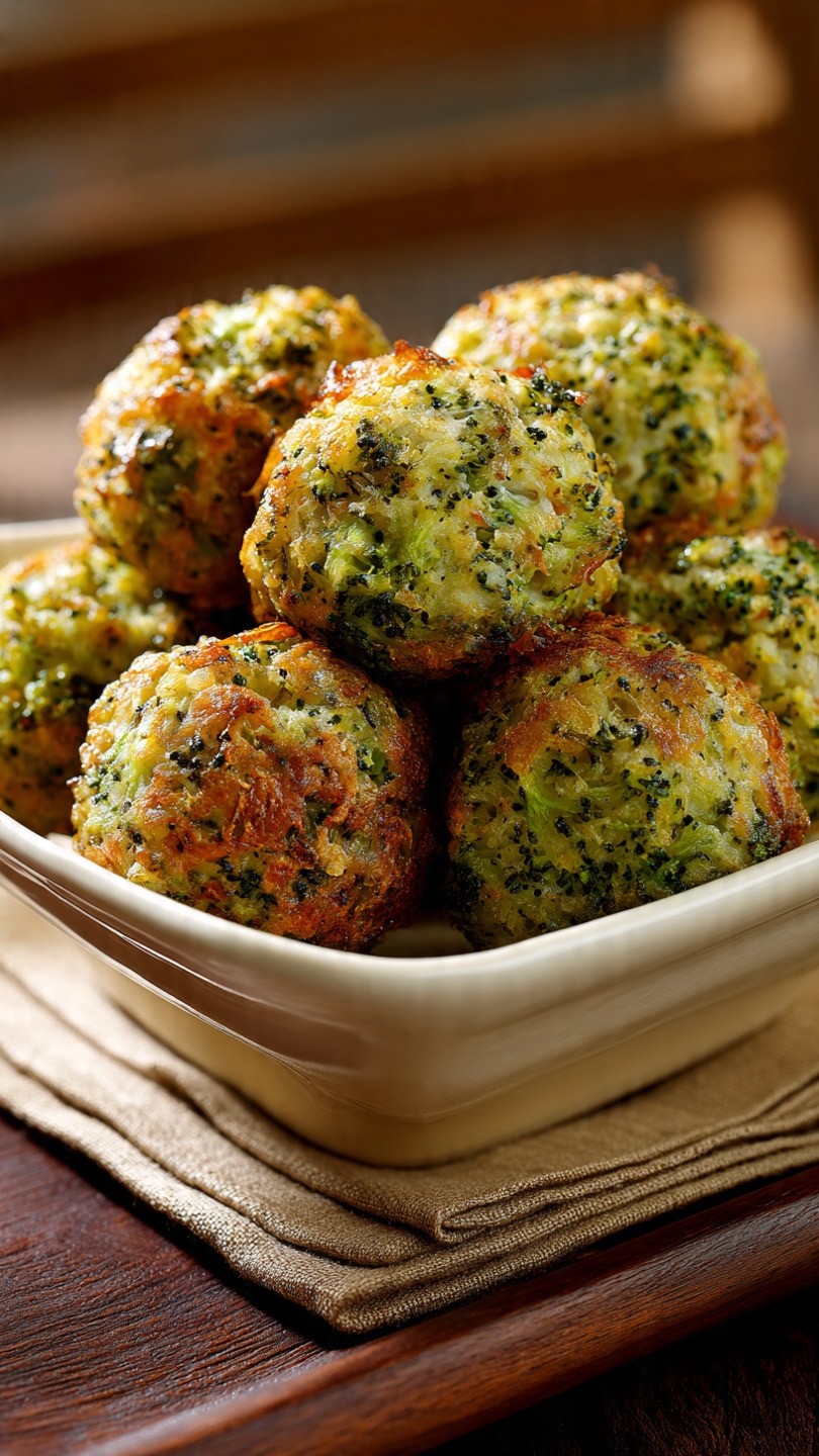 Baked Broccoli Cheese Balls