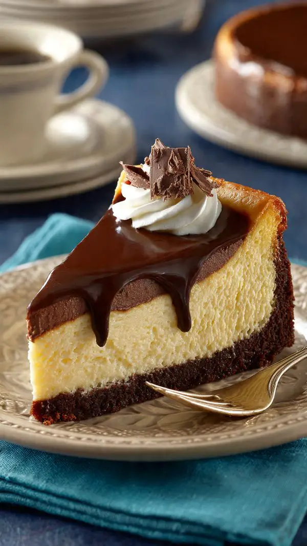 Boston Chocolate Cream Pie Cheesecake