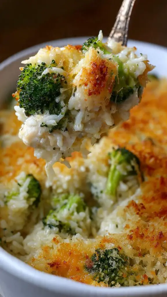 Broccoli, Rice, Cheese, And Chicken Casserole