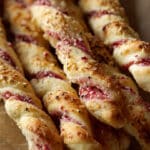 Candy Cane Pizza Breadsticks