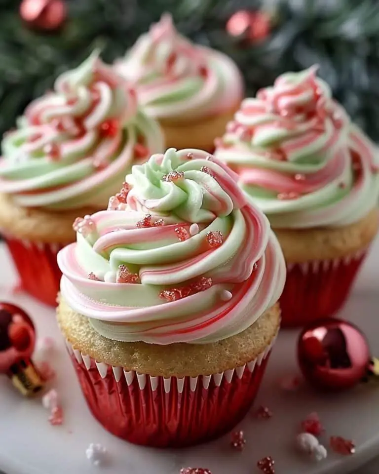 Candy Swirl Cupcakes