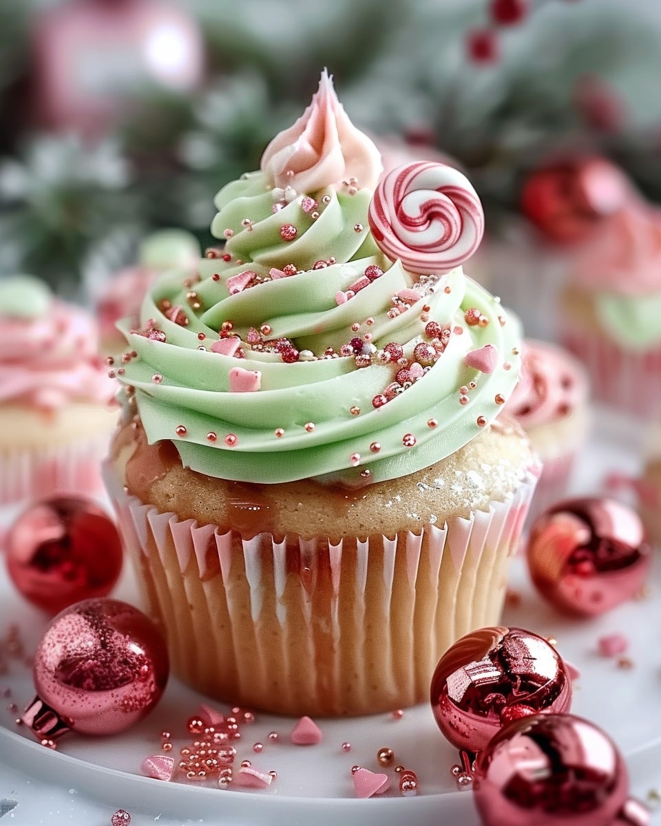 Candy Swirl Cupcakes