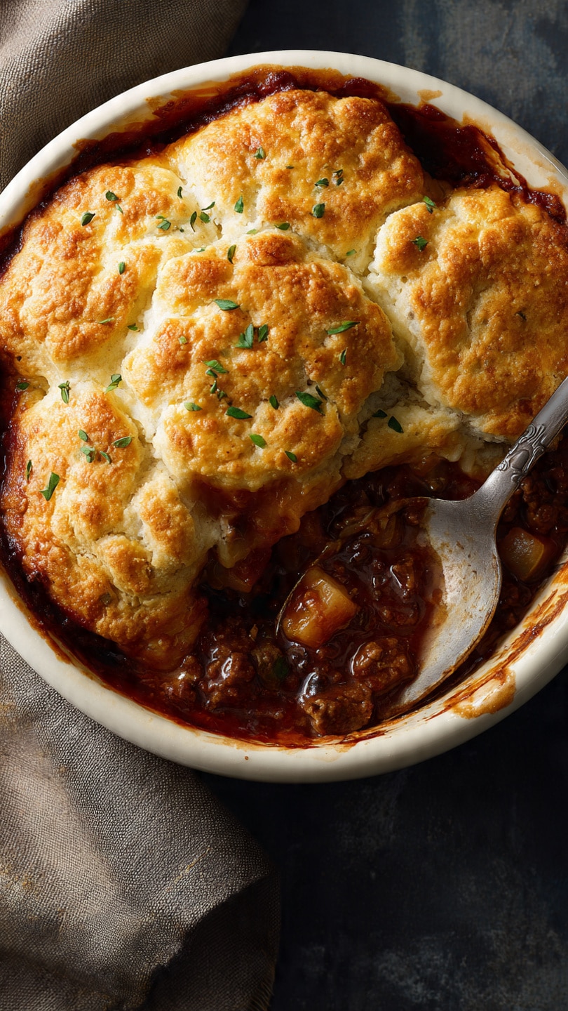 Cheddar Bay Ground Beef Cobbler