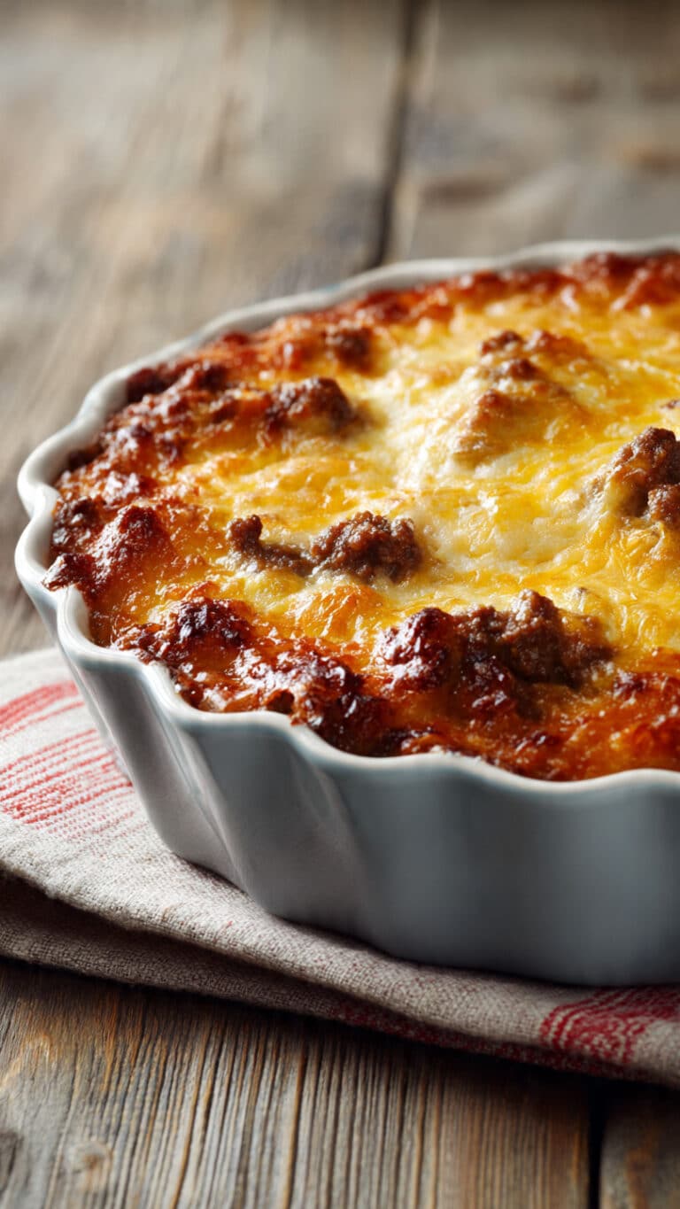 Cheddar Bay Ground Beef Cobbler