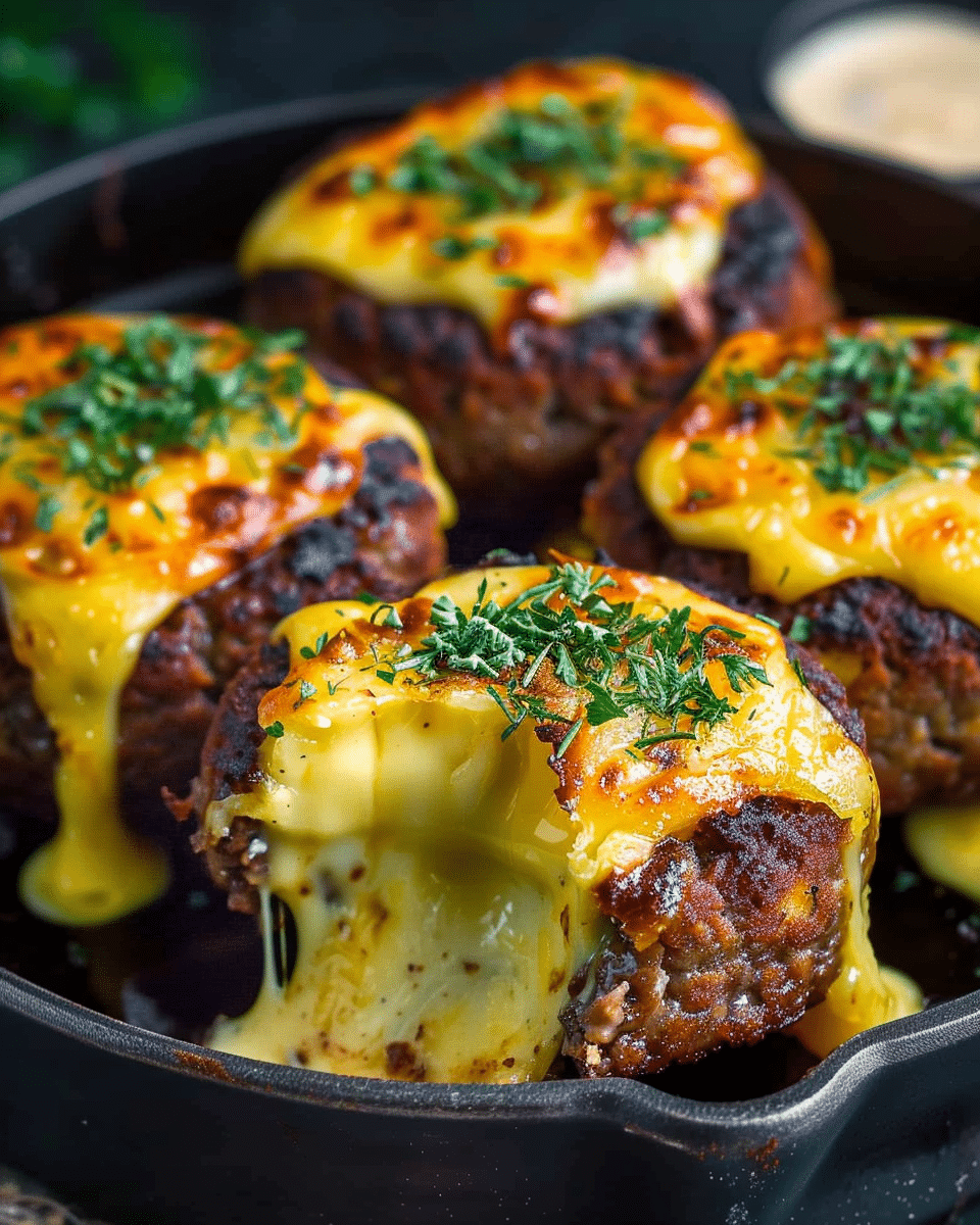 Cheeseburger Lava Cake Molten Melt