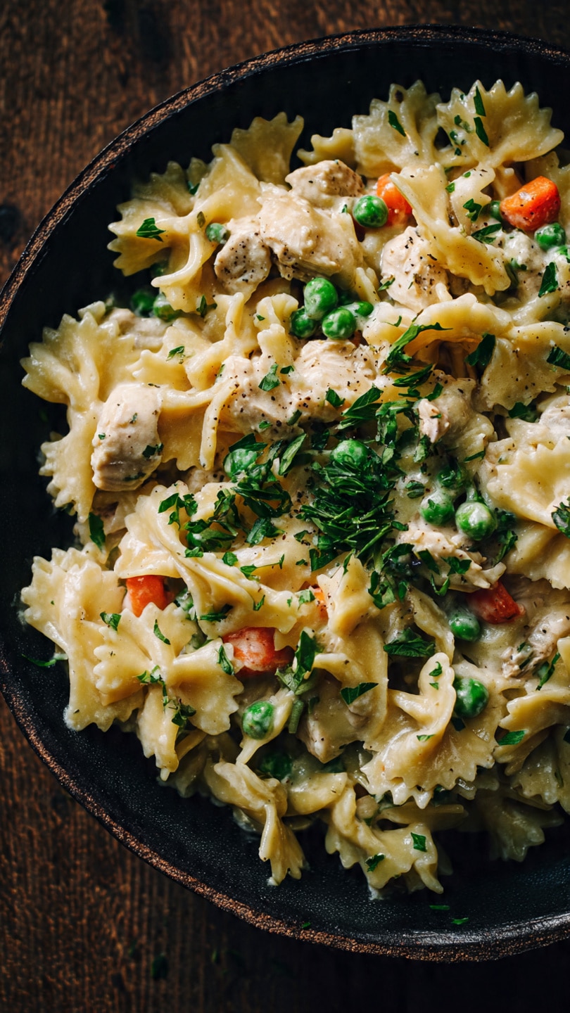 Chicken Pot Pie Pasta