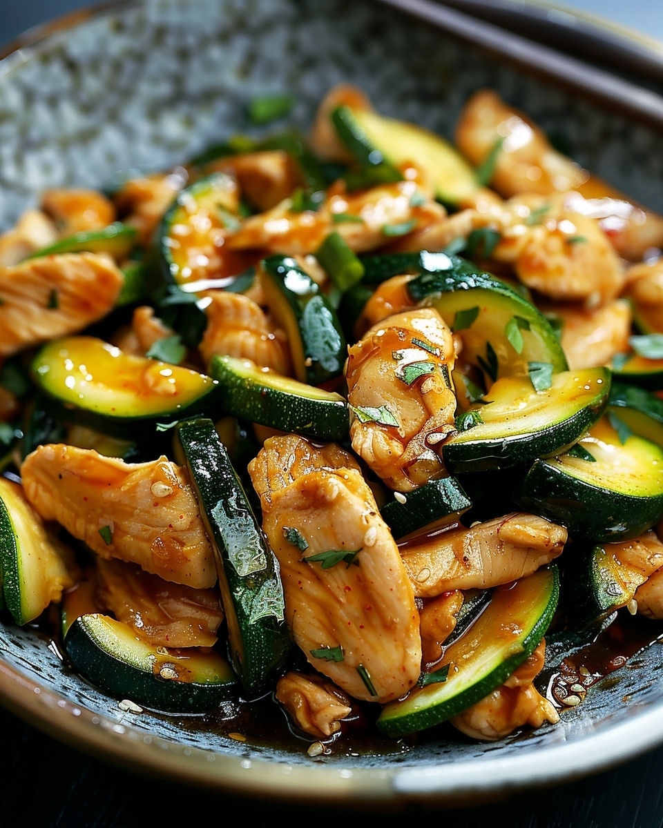 Chicken Zucchini Stir Fry