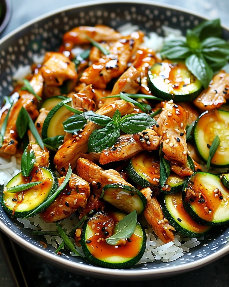 Chicken Zucchini Stir Fry