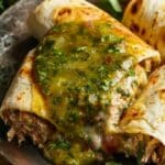 Chili Verde Burritos With Hatch Green Chile Sauce