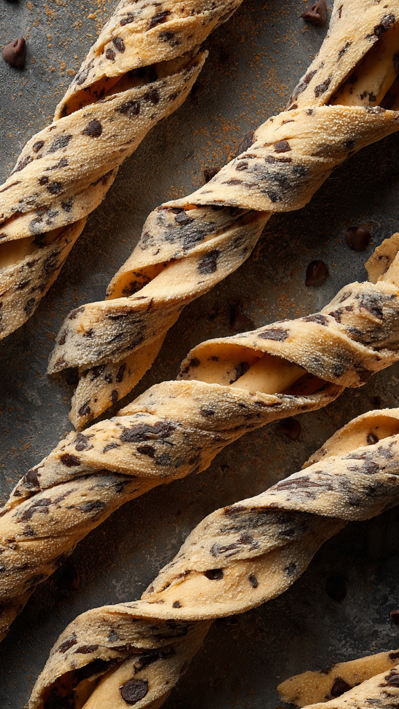 Chocolate Chip Cookie Dough Twists