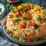 Taco Cheese Ball Wreath