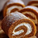 Classic Pumpkin Roll With Creamy Filling