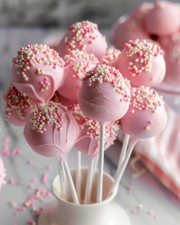 Copycat Starbucks Inspired Pink Vanilla Cake Pops