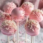 Copycat Starbucks Inspired Pink Vanilla Cake Pops