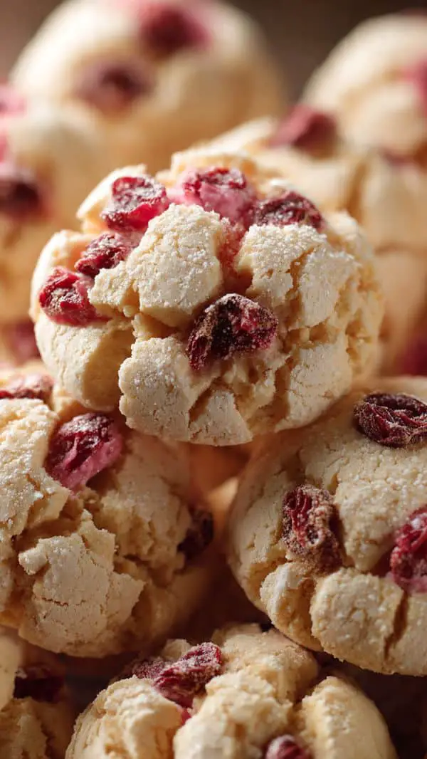 Cranberry Cream Soft Cloud Cookies
