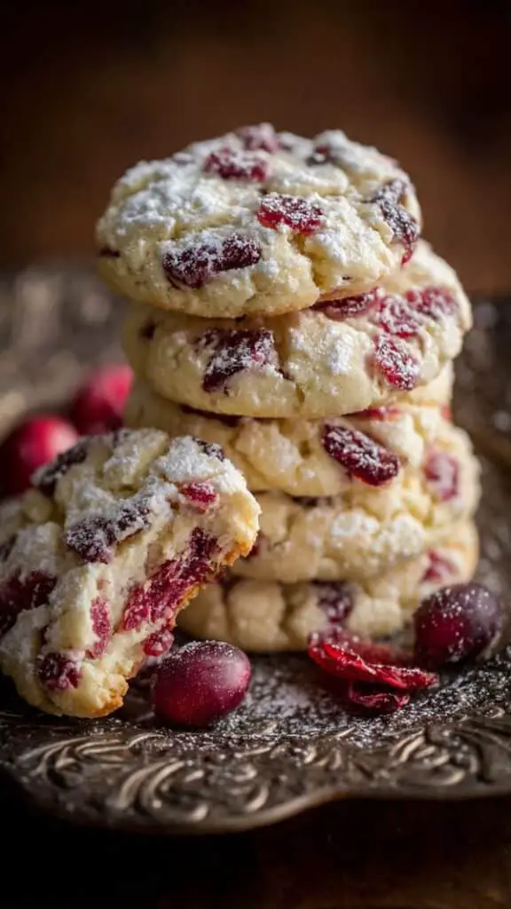 Cranberry Cream Soft Cloud Cookies