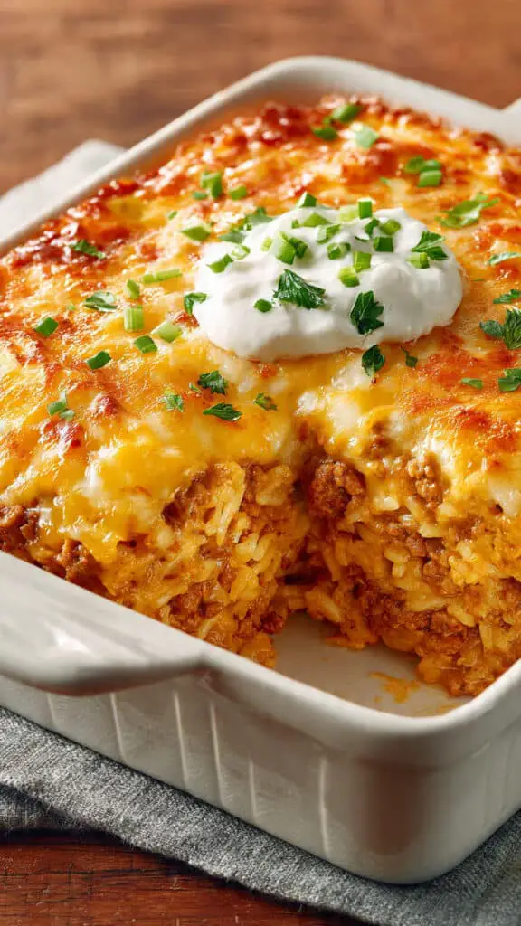 Creamy Burrito Casserole