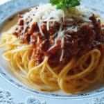 Creamy Cajun Beef Spaghetti With Triple Cheese Parmesan Sauce