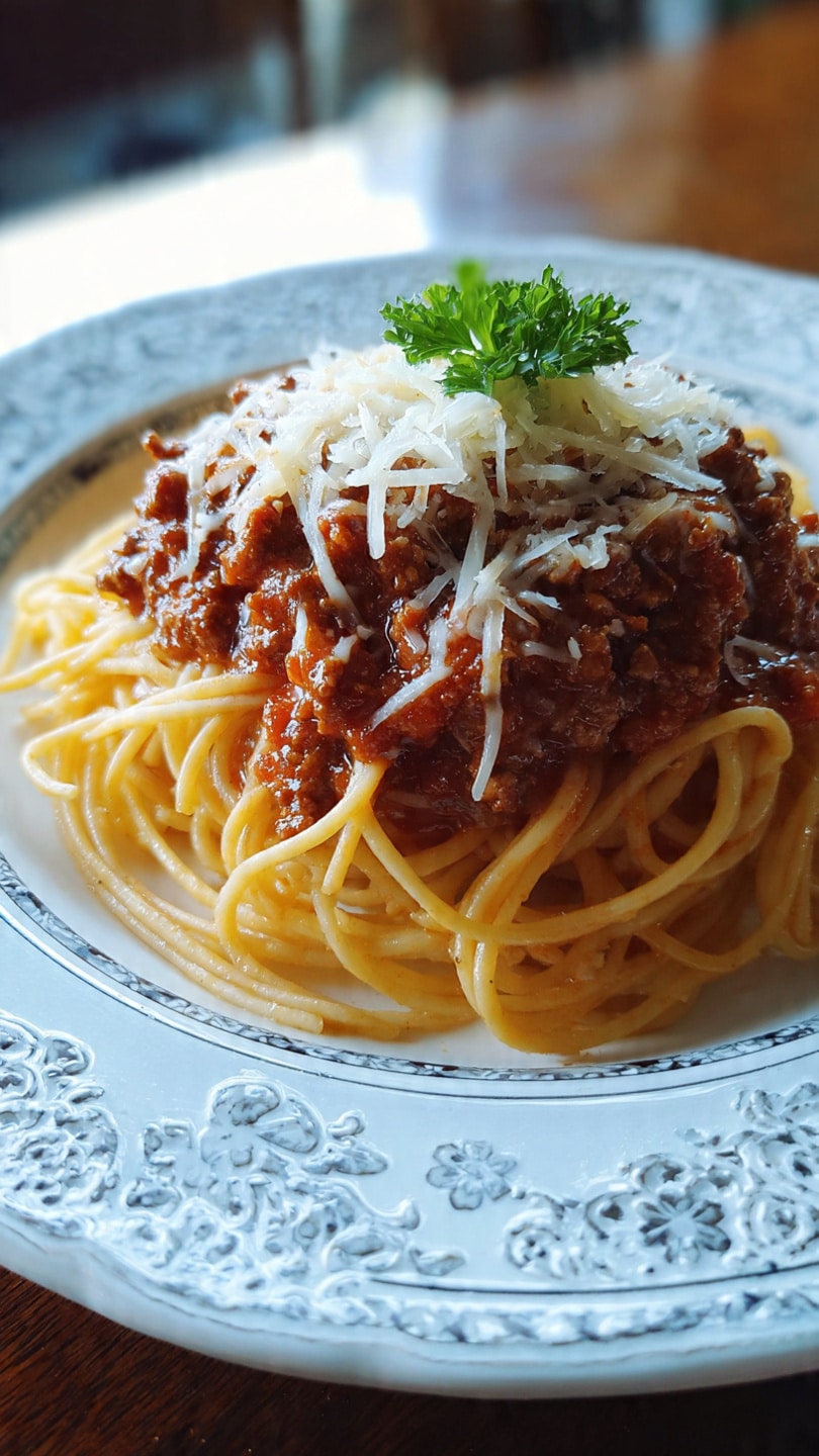 Creamy Cajun Beef Spaghetti With Triple Cheese Parmesan Sauce