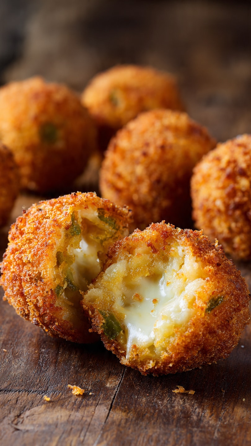 Crispy Fried Pickle Ranch Cheese Bombs
