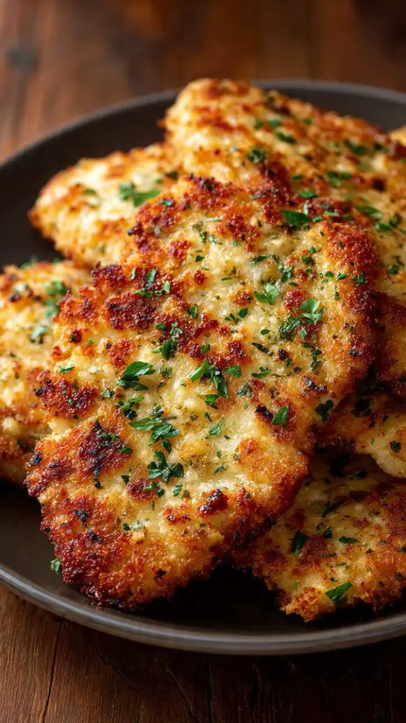 Crispy Baked Garlic Parmesan Chicken Cutlets