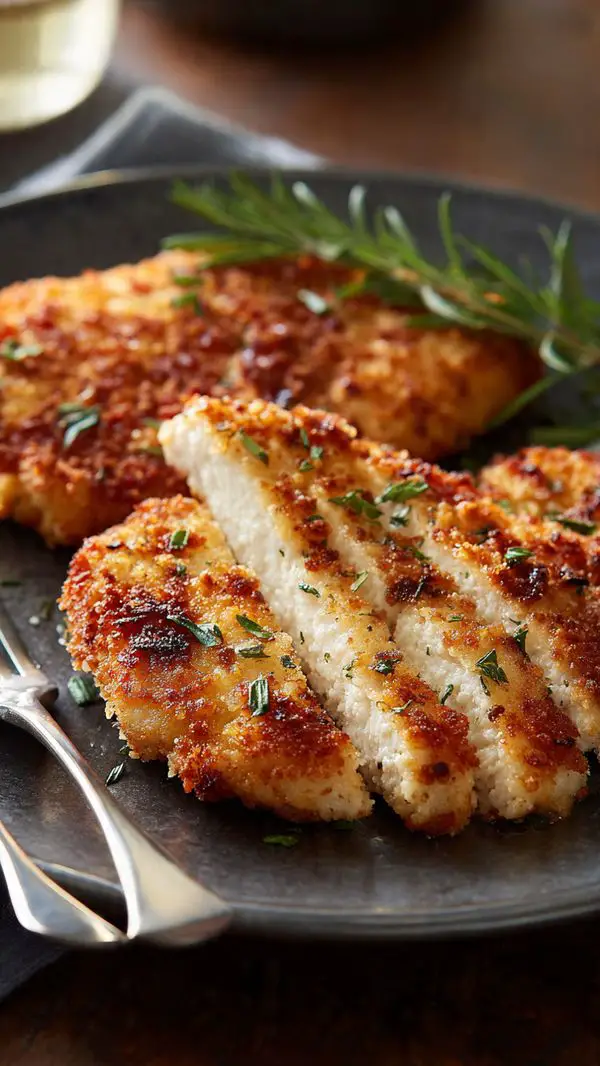 Crispy Baked Garlic Parmesan Chicken Cutlets