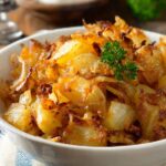 Crispy Oven-Fried Potatoes And Onions